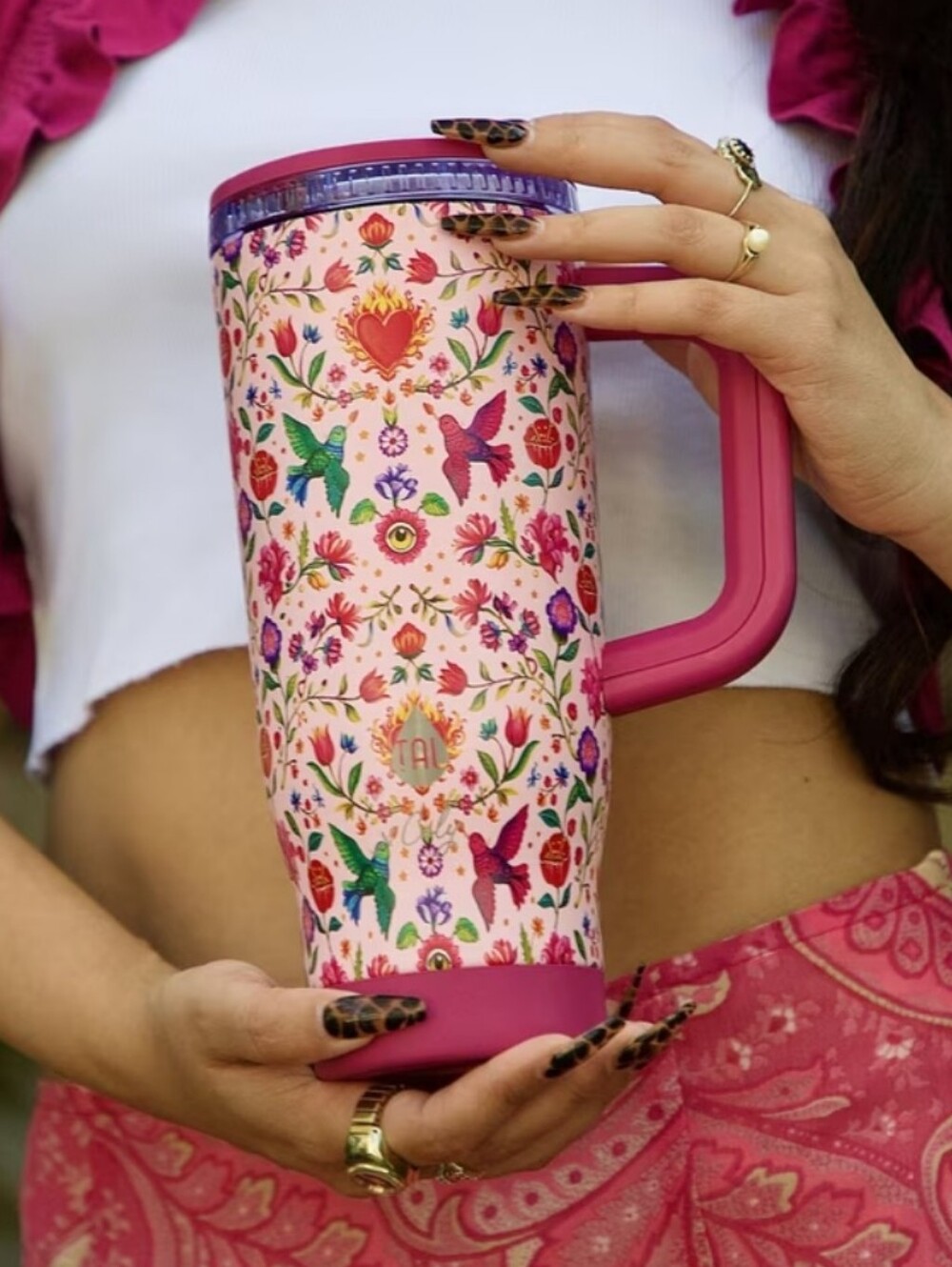 Cely x TAL 32oz Stainless Steel Skye Tumbler with Handel
